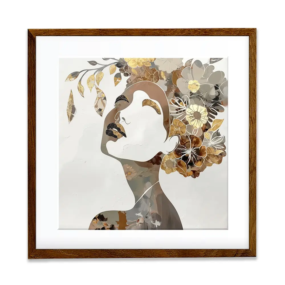 Elouise Square Framed Art Print Elouise Square Framed Art Print wall art product Bella Eve