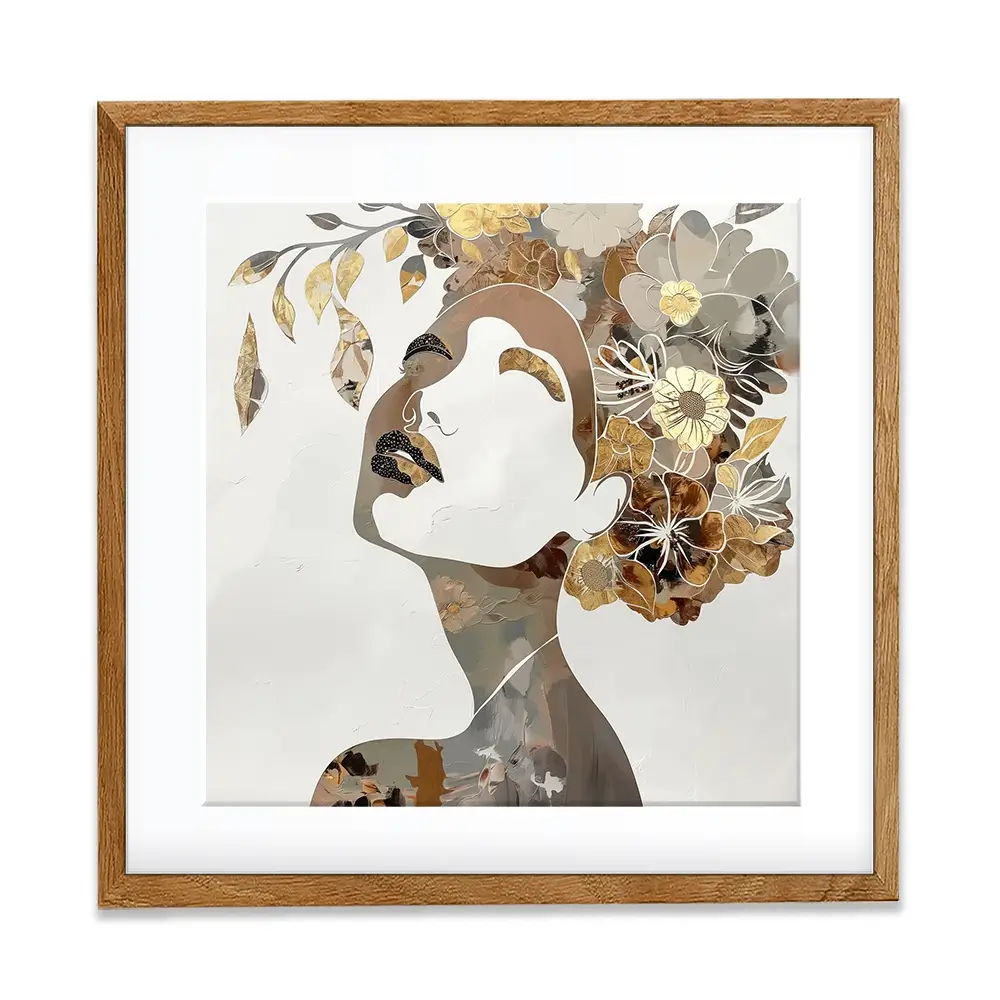 Elouise Square Framed Art Print Elouise Square Framed Art Print wall art product Bella Eve