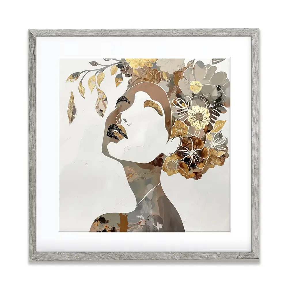 Elouise Square Framed Art Print Elouise Square Framed Art Print wall art product Bella Eve