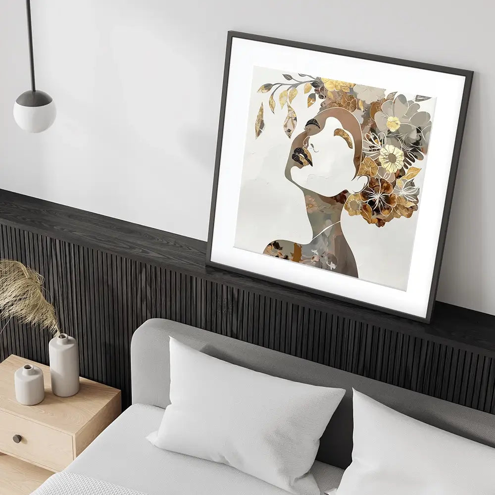 Elouise Square Framed Art Print Elouise Square Framed Art Print wall art product Bella Eve