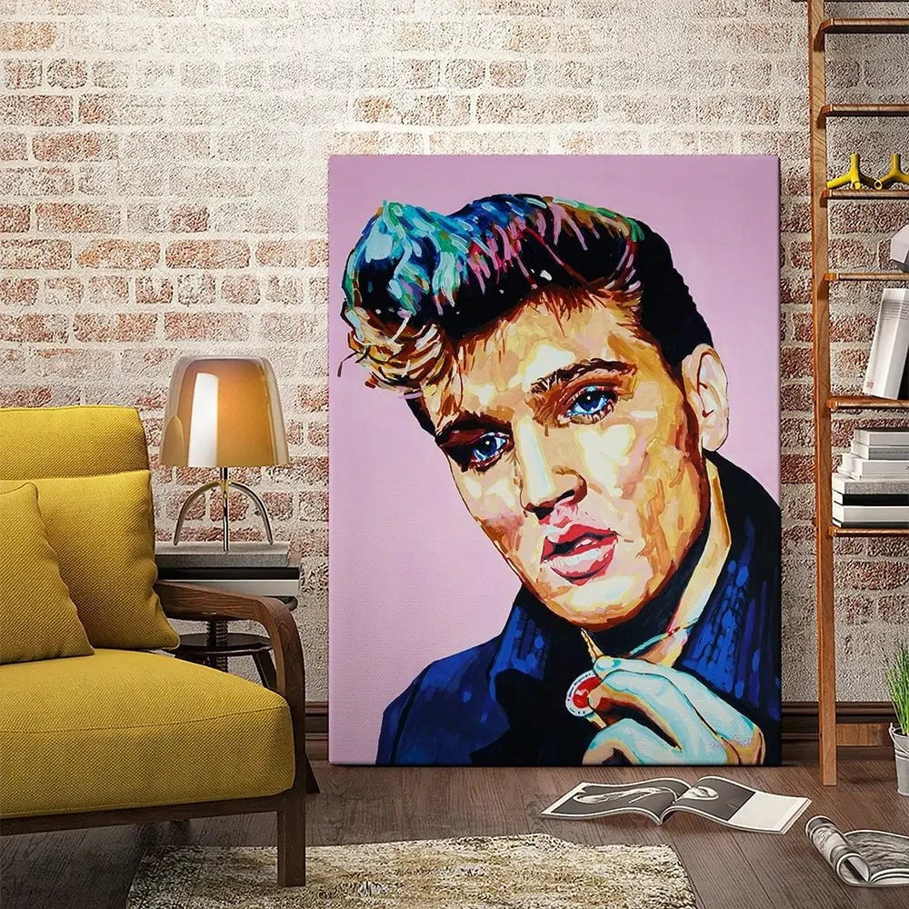 Elvis Canvas Print Elvis Canvas Print wall art product Juliet Stockton