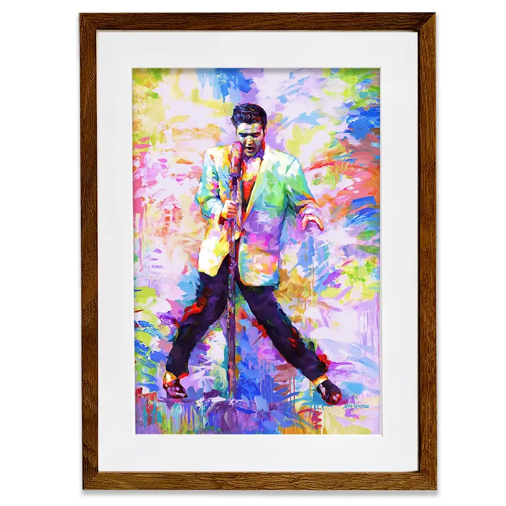 Elvis Presley Framed Art Print Elvis Presley Framed Art Print wall art product Leon Devenice