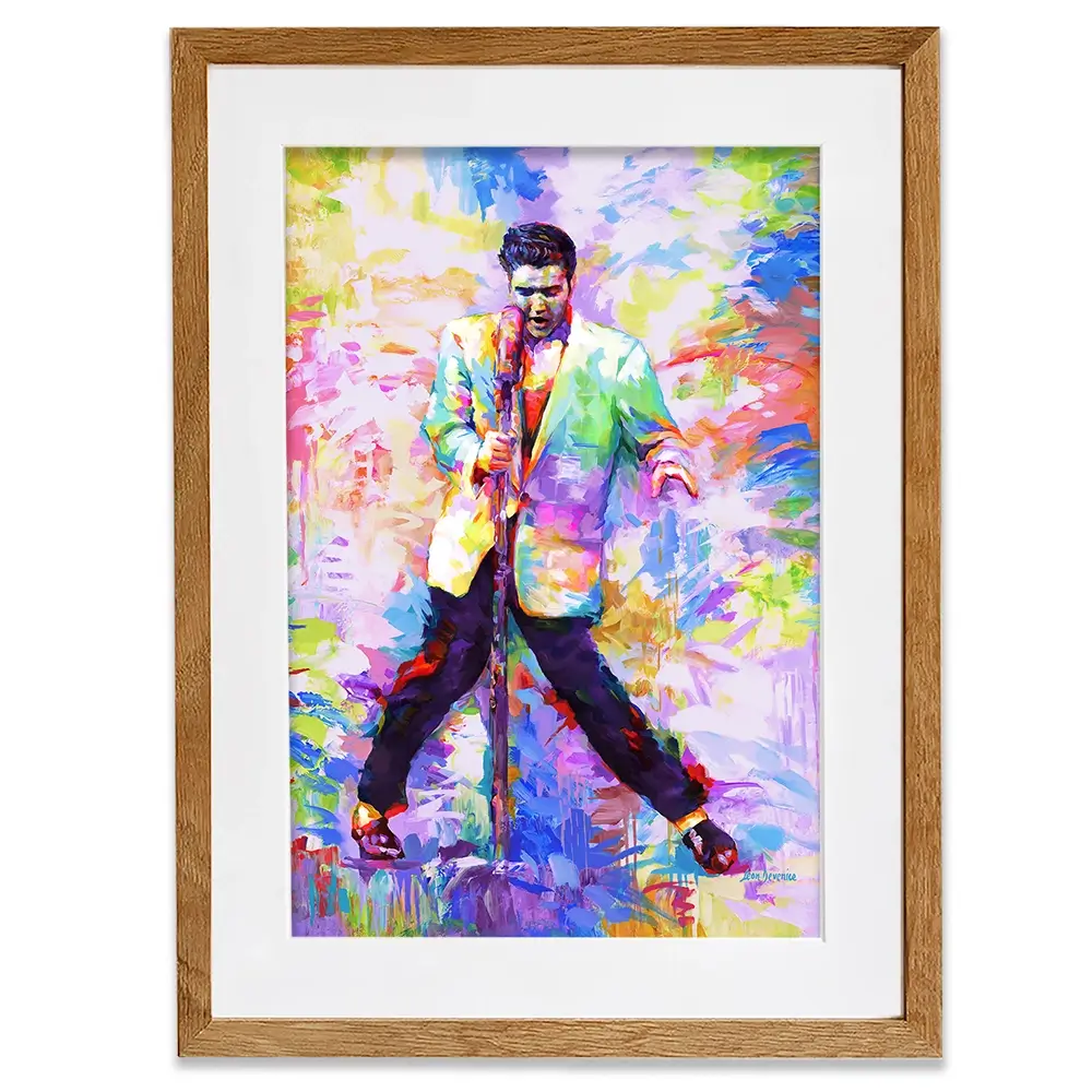 Elvis Presley Framed Art Print Elvis Presley Framed Art Print wall art product Leon Devenice