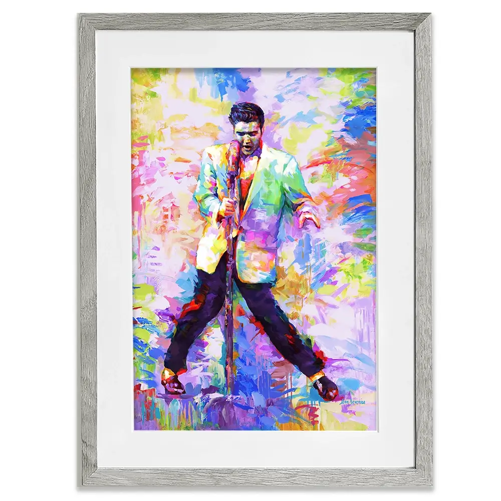Elvis Presley Framed Art Print Elvis Presley Framed Art Print wall art product Leon Devenice