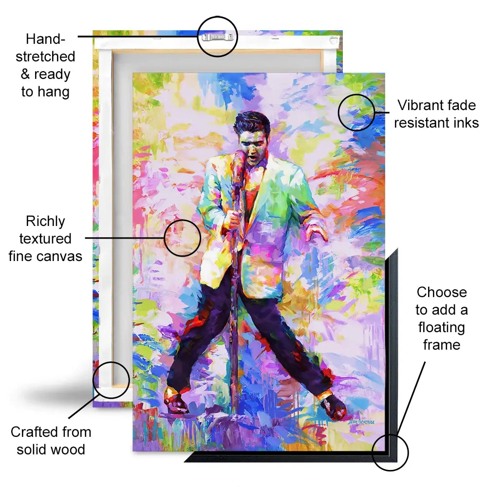 Elvis Presley Oversized Canvas Print Elvis Presley Oversized Canvas Print wall art product Leon Devenice