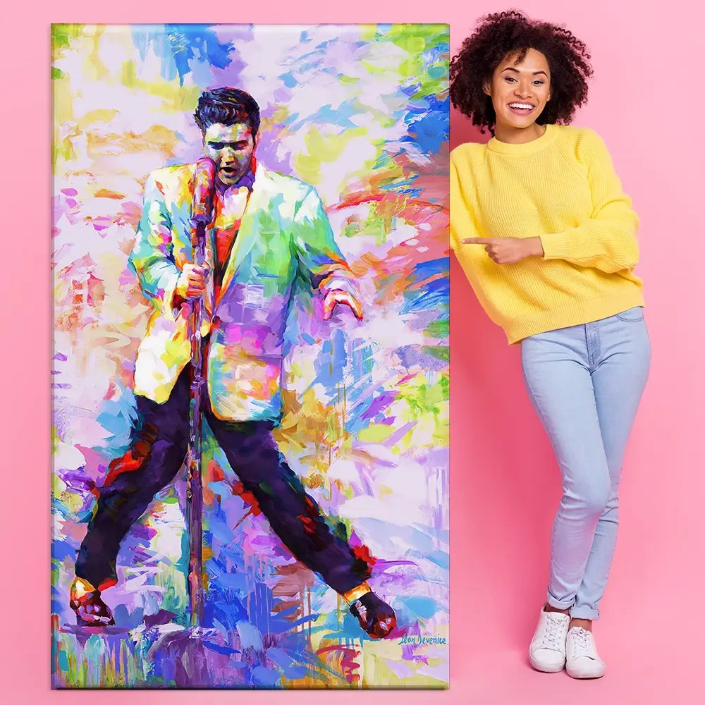 Elvis Presley Oversized Canvas Print Elvis Presley Oversized Canvas Print wall art product Leon Devenice