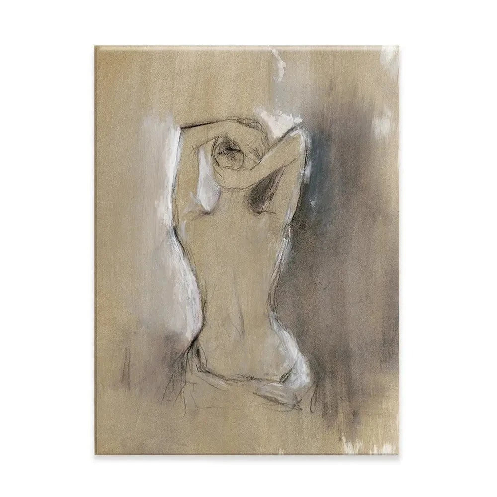 Embellished Contemporary Figure Canvas Print Embellished Contemporary Figure Canvas Print wall art product Ethan Harper
