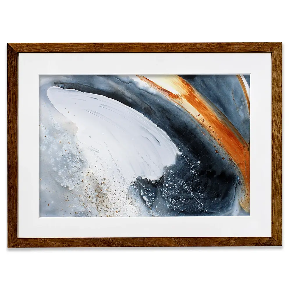 Ember Through The Frost Framed Art Print Ember Through The Frost Framed Art Print wall art product Studio Paint-Ing