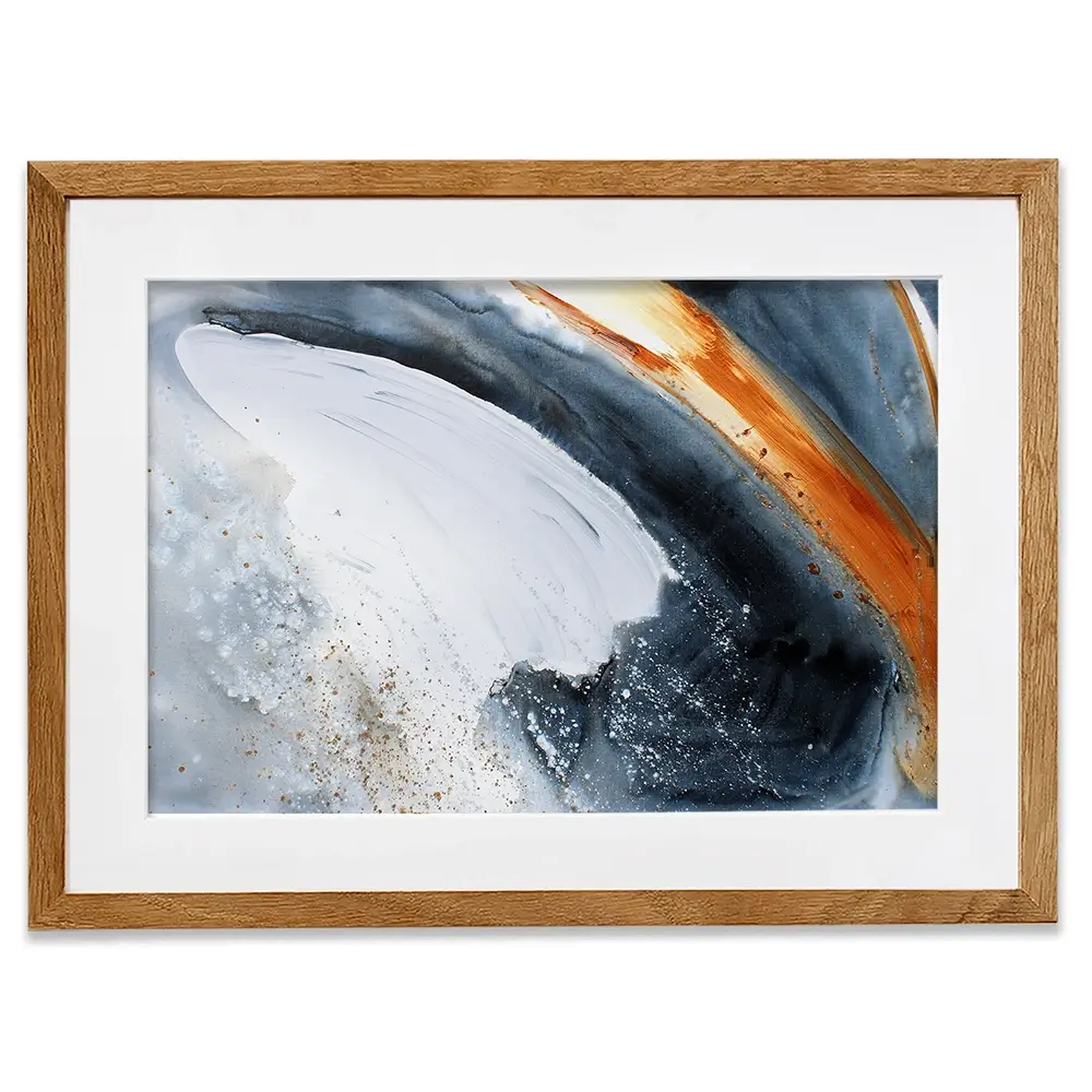 Ember Through The Frost Framed Art Print Ember Through The Frost Framed Art Print wall art product Studio Paint-Ing