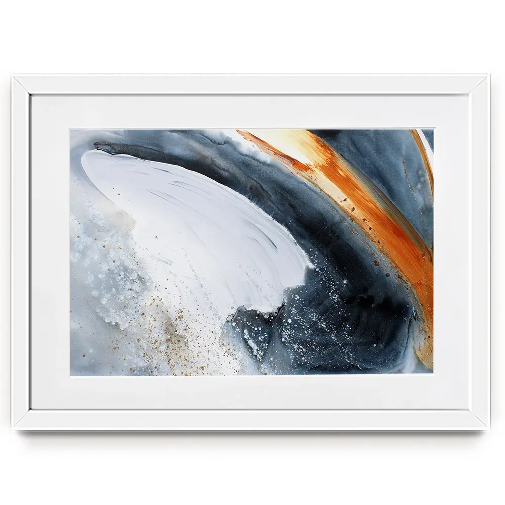 Ember Through The Frost Framed Art Print Ember Through The Frost Framed Art Print wall art product Studio Paint-Ing