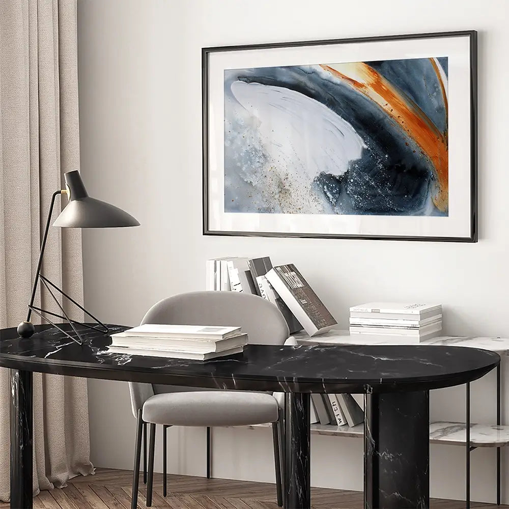 Ember Through The Frost Framed Art Print Ember Through The Frost Framed Art Print wall art product Studio Paint-Ing