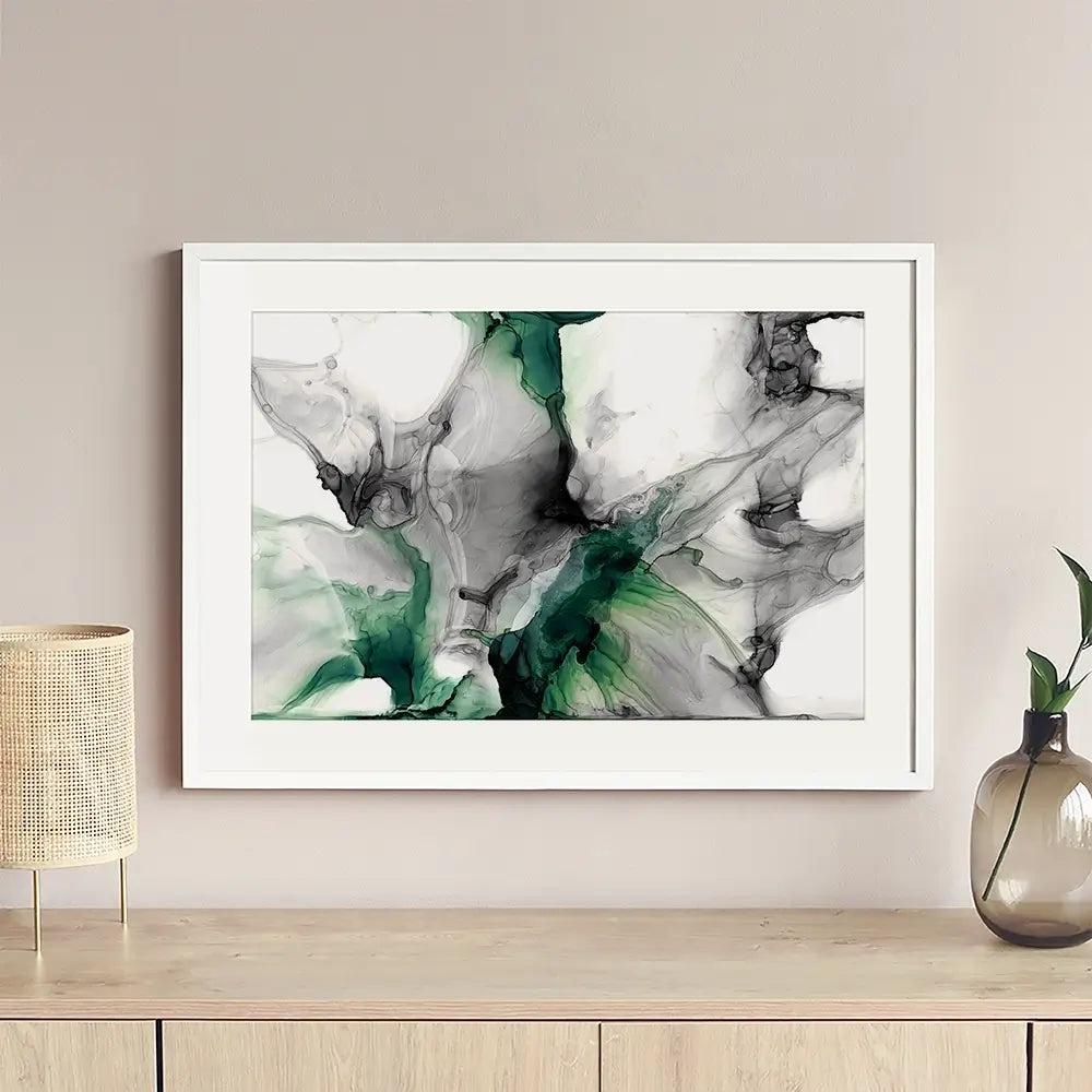 Emerald Gale Framed Art Print Emerald Gale Framed Art Print wall art product Jennifer Goldberger