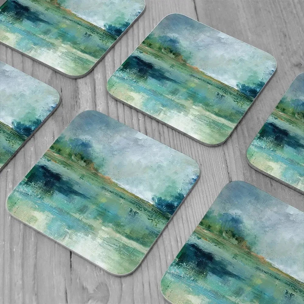 Emerald Isle Coaster Set Emerald Isle Coaster Set wall art product Carol Robinson