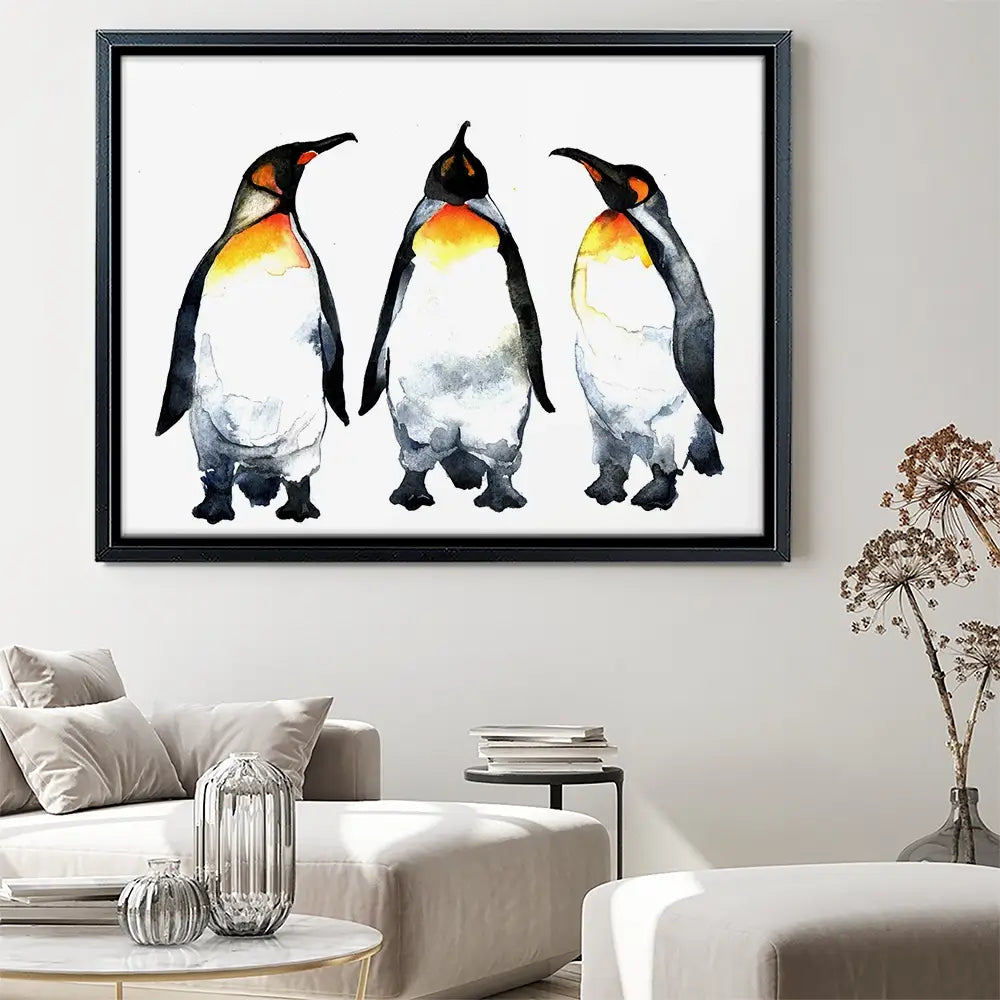Emperor Penguins Canvas Print Emperor Penguins Canvas Print wall art product Kovaleva Galina / Shutterstock