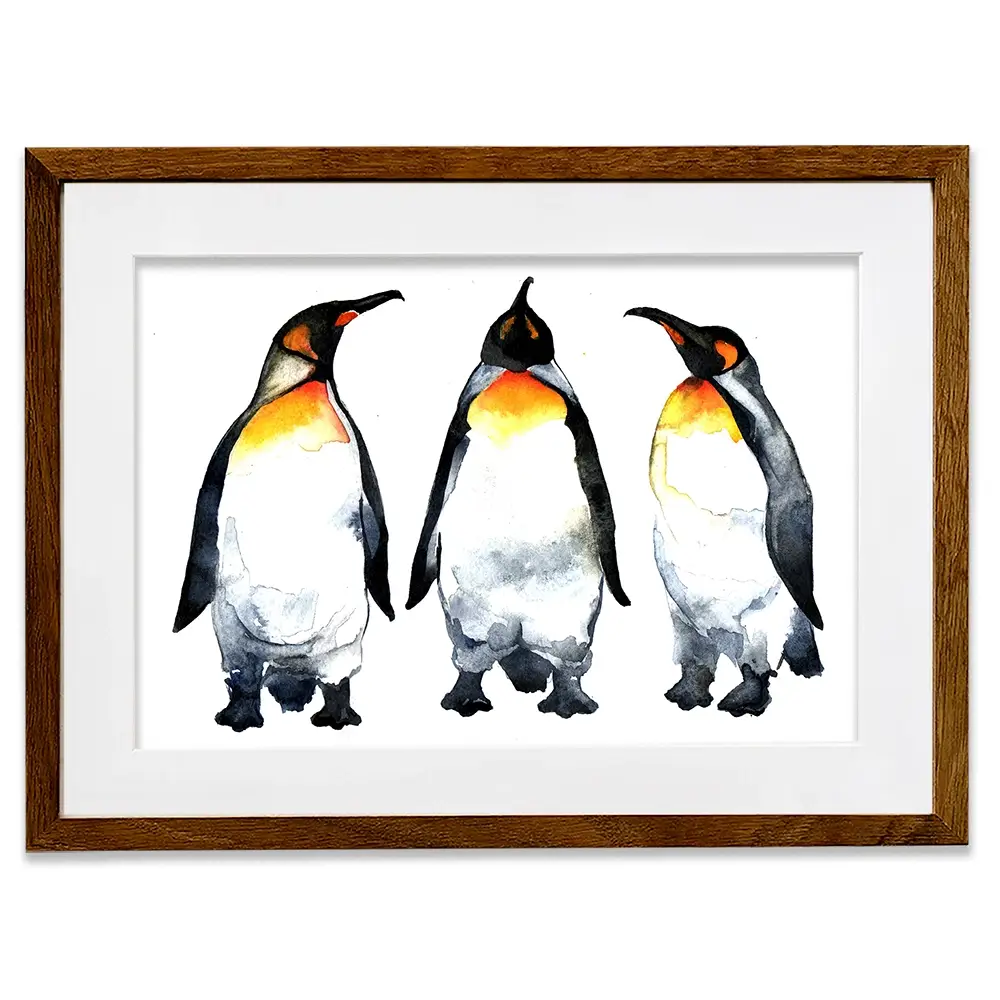 Emperor Penguins Framed Art Print Emperor Penguins Framed Art Print wall art product Kovaleva Galina / Shutterstock