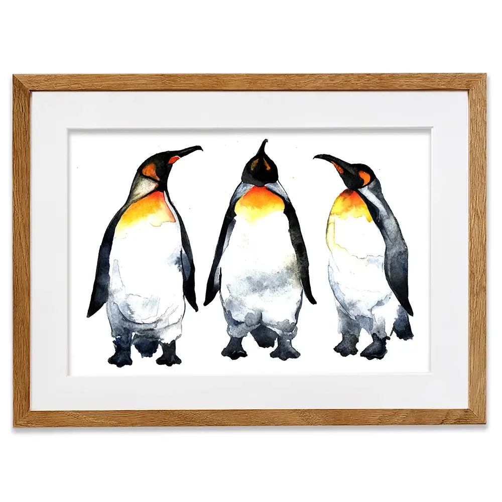 Emperor Penguins Framed Art Print Emperor Penguins Framed Art Print wall art product Kovaleva Galina / Shutterstock