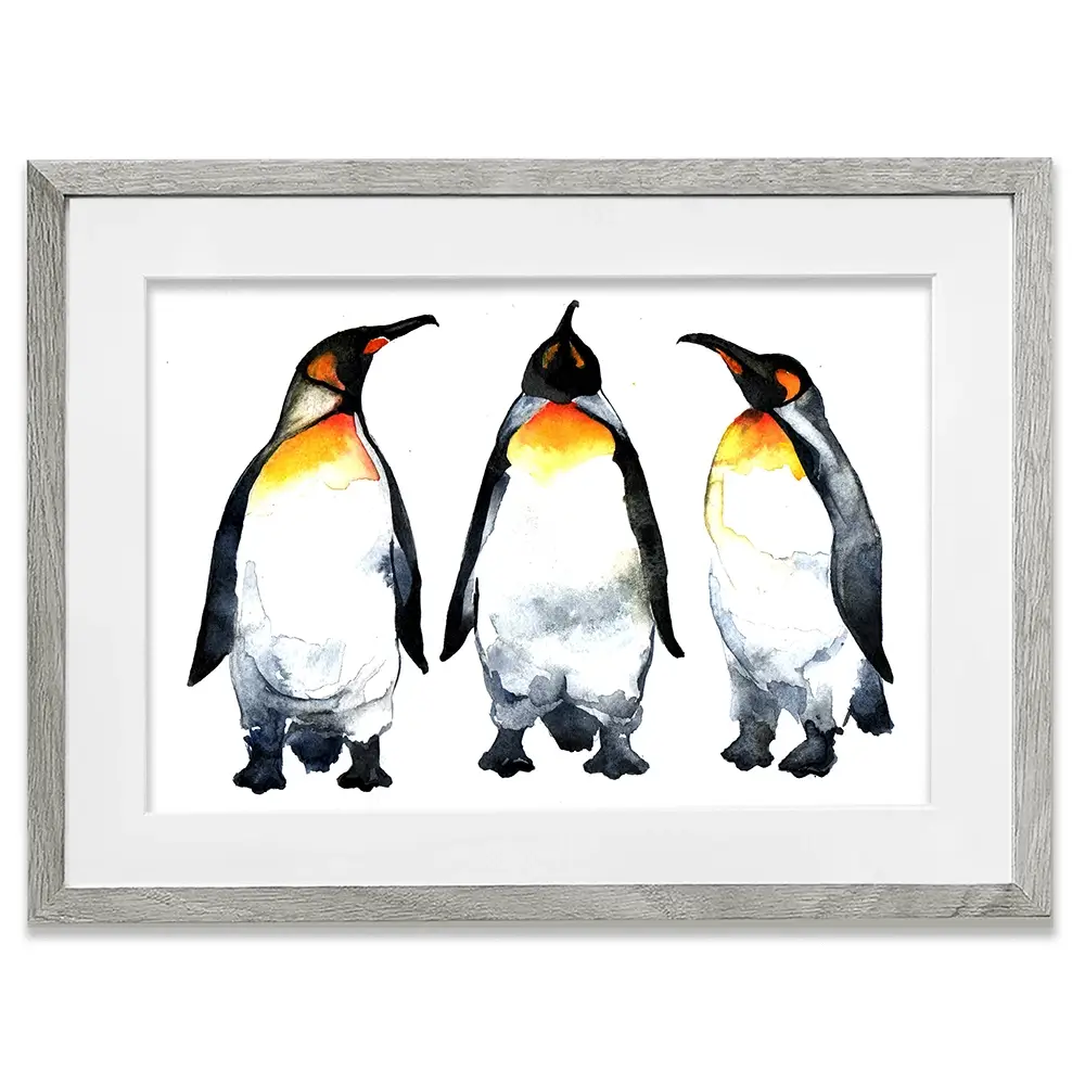 Emperor Penguins Framed Art Print Emperor Penguins Framed Art Print wall art product Kovaleva Galina / Shutterstock