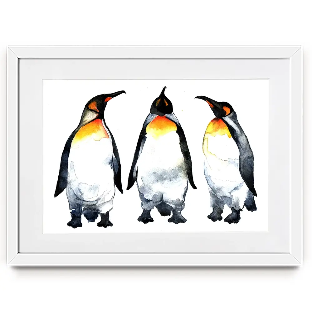 Emperor Penguins Framed Art Print Emperor Penguins Framed Art Print wall art product Kovaleva Galina / Shutterstock