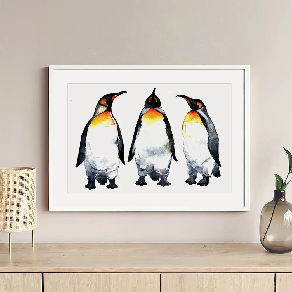 Emperor Penguins Framed Art Print Emperor Penguins Framed Art Print wall art product Kovaleva Galina / Shutterstock