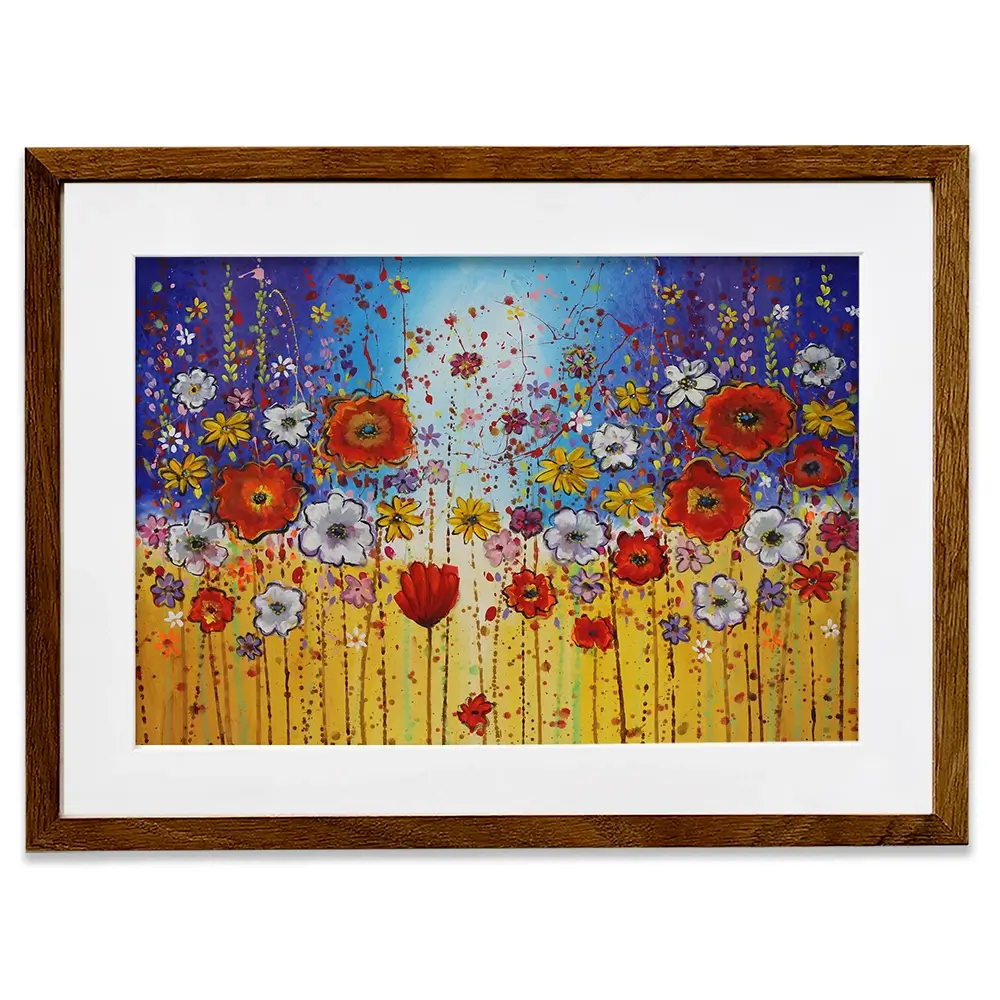 Energy Flowers Framed Art Print Energy Flowers Framed Art Print wall art product Maria Moretti
