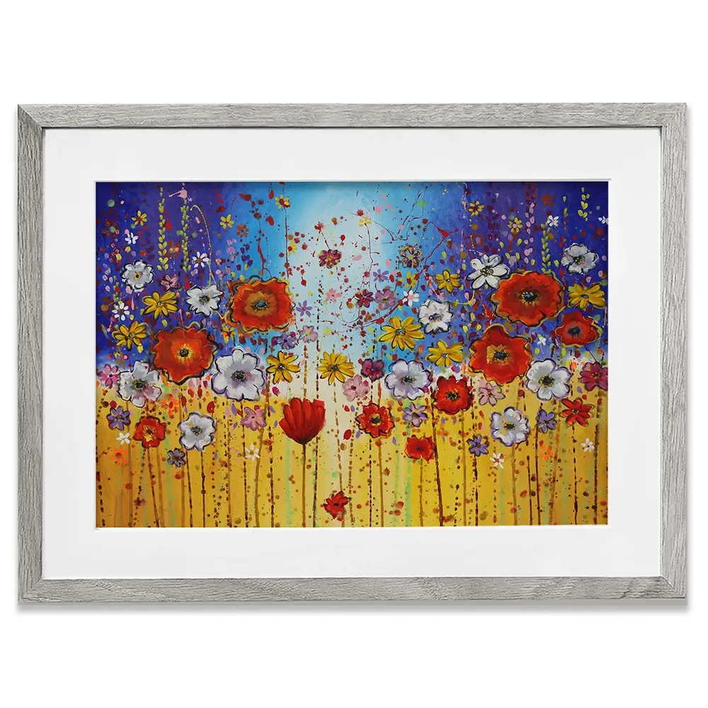 Energy Flowers Framed Art Print Energy Flowers Framed Art Print wall art product Maria Moretti