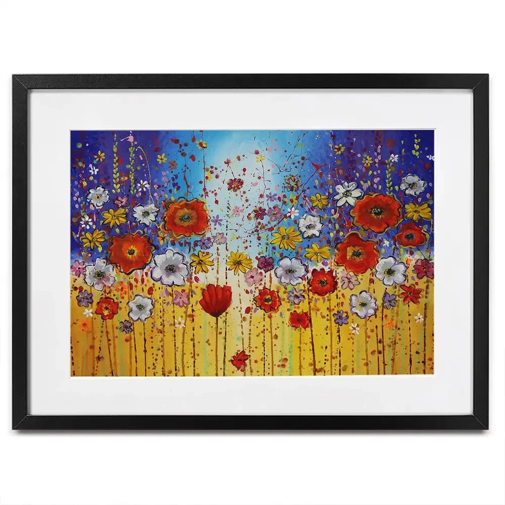 Energy Flowers Framed Art Print Energy Flowers Framed Art Print wall art product Maria Moretti