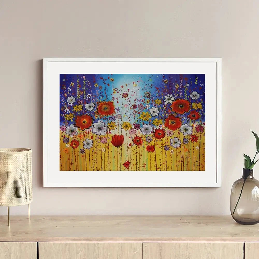 Energy Flowers Framed Art Print Energy Flowers Framed Art Print wall art product Maria Moretti