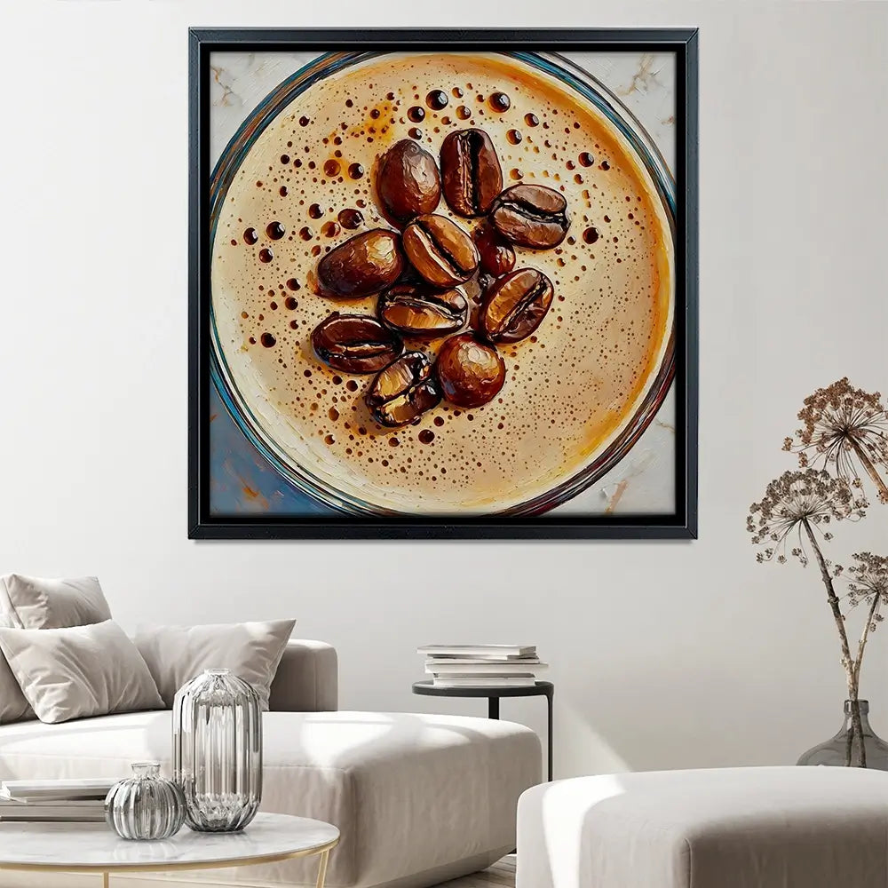 Espresso Martini Cocktail Square Canvas Print Espresso Martini Cocktail Square Canvas Print wall art product David Alexander Elder