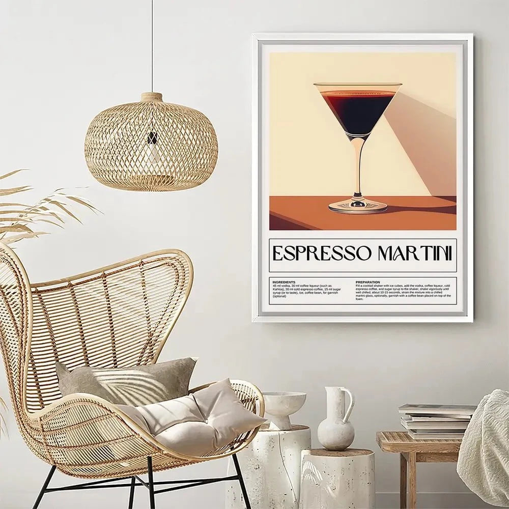 Espresso Martini Recipe Canvas Print Espresso Martini Recipe Canvas Print wall art product Art Print Shop