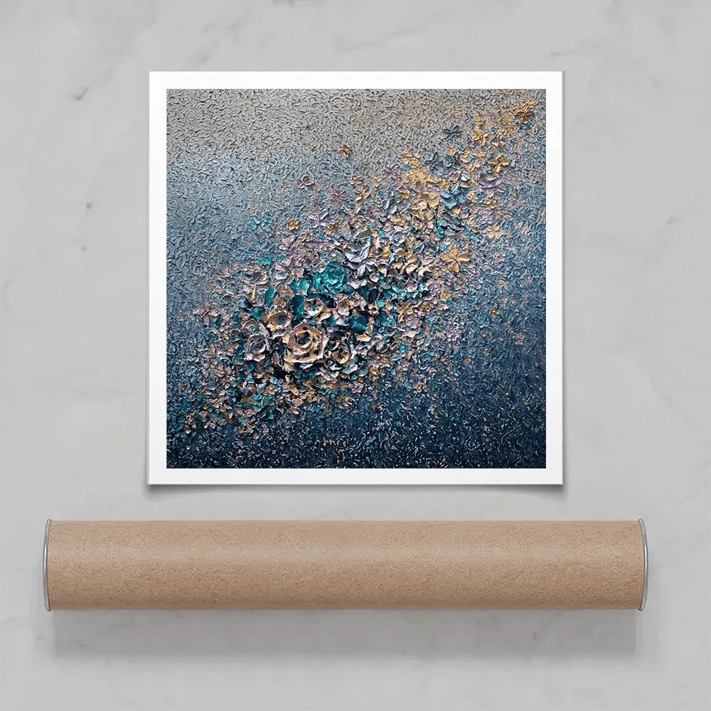 Eternal Bloom Square Art Print Eternal Bloom Square Art Print wall art product Nada Khatib