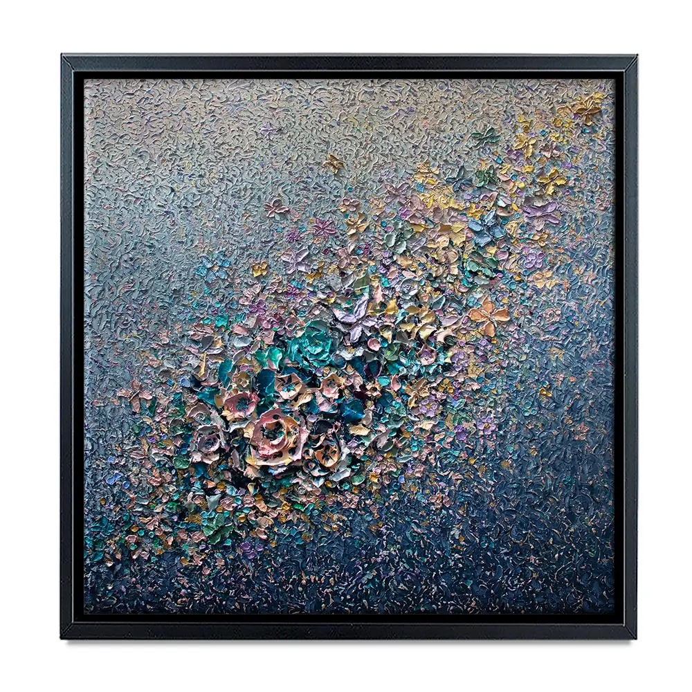 Eternal Bloom Square Canvas Print Eternal Bloom Square Canvas Print wall art product Nada Khatib