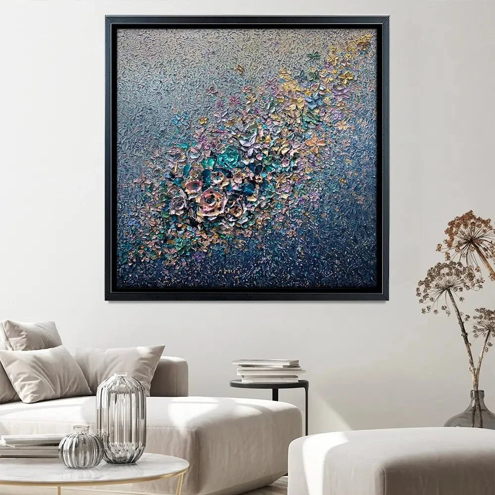 Eternal Bloom Square Canvas Print Eternal Bloom Square Canvas Print wall art product Nada Khatib