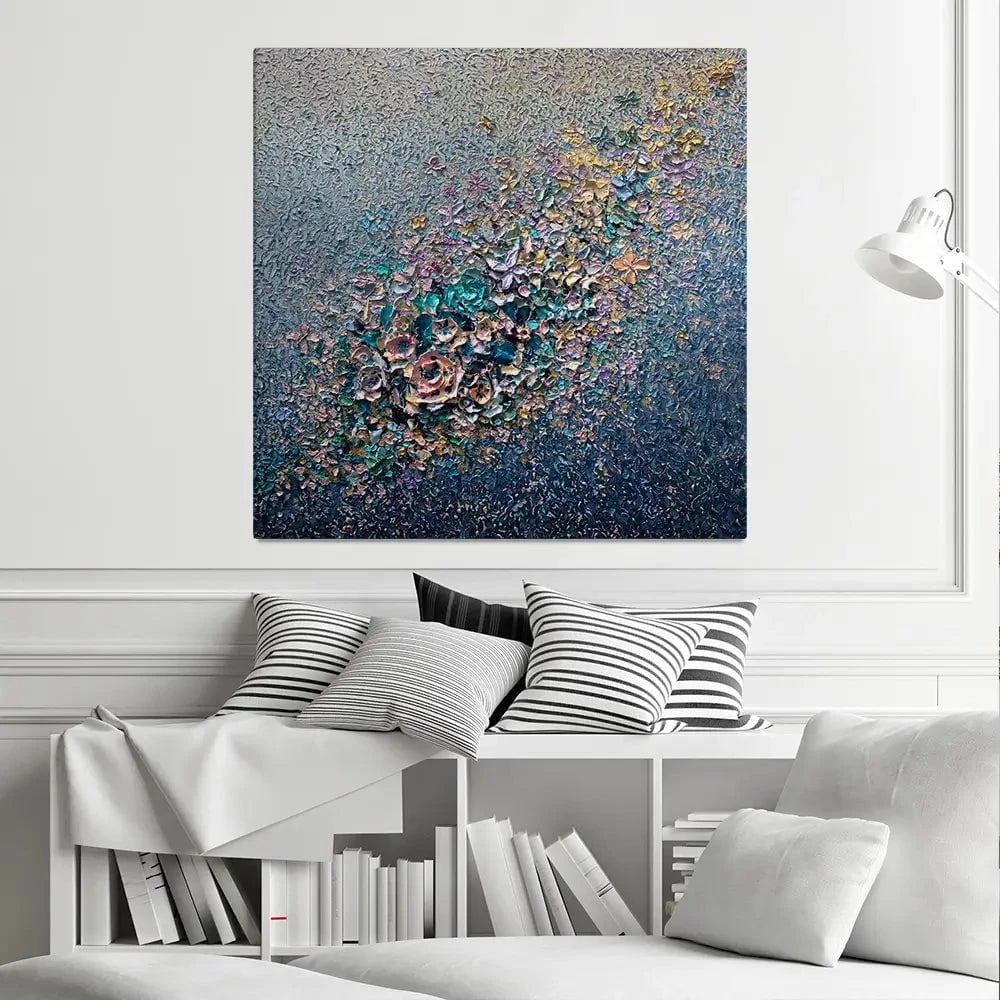 Eternal Bloom Square Canvas Print Eternal Bloom Square Canvas Print wall art product Nada Khatib