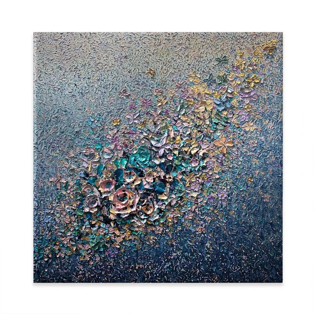 Eternal Bloom Square Canvas Print Eternal Bloom Square Canvas Print wall art product Nada Khatib