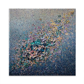 Eternal Bloom Square Canvas Print Eternal Bloom Square Canvas Print wall art product Nada Khatib