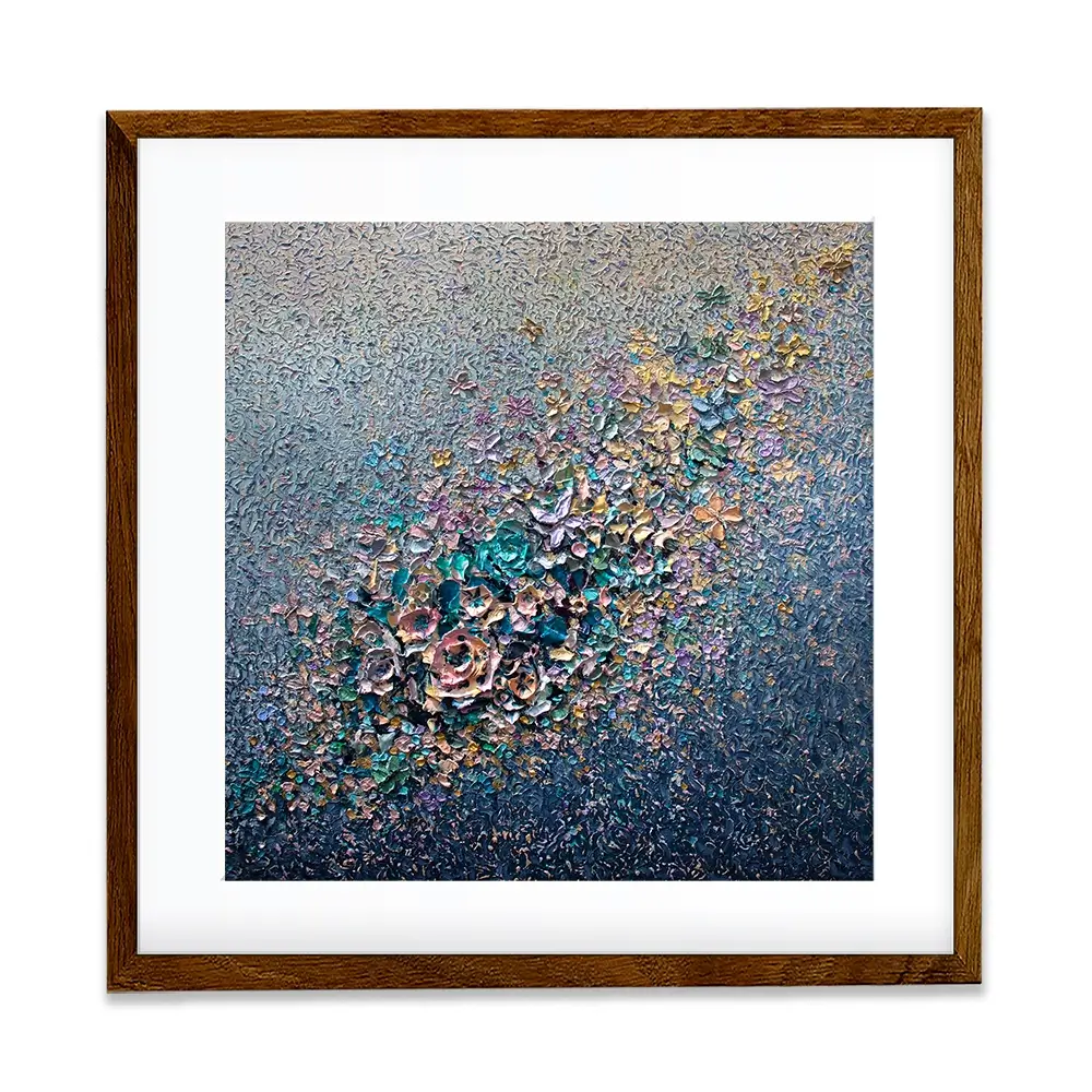 Eternal Bloom Square Framed Art Print Eternal Bloom Square Framed Art Print wall art product Nada Khatib