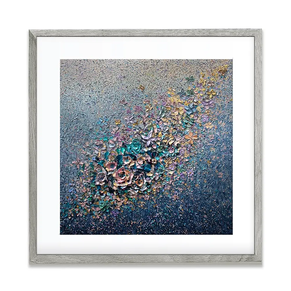 Eternal Bloom Square Framed Art Print Eternal Bloom Square Framed Art Print wall art product Nada Khatib