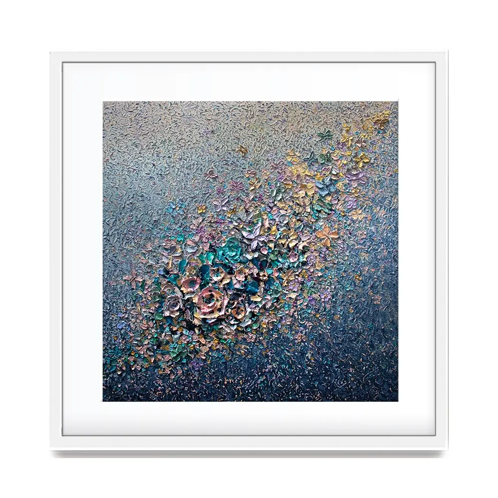 Eternal Bloom Square Framed Art Print Eternal Bloom Square Framed Art Print wall art product Nada Khatib