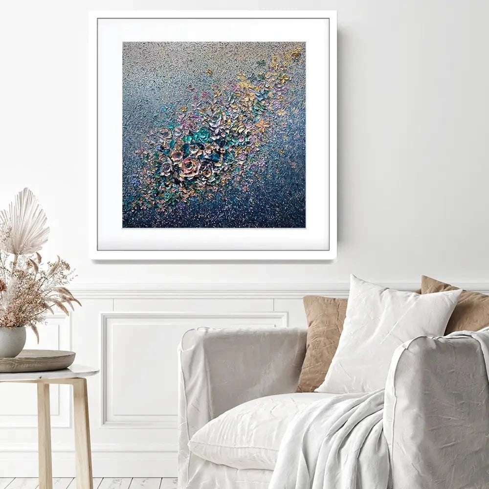 Eternal Bloom Square Framed Art Print Eternal Bloom Square Framed Art Print wall art product Nada Khatib