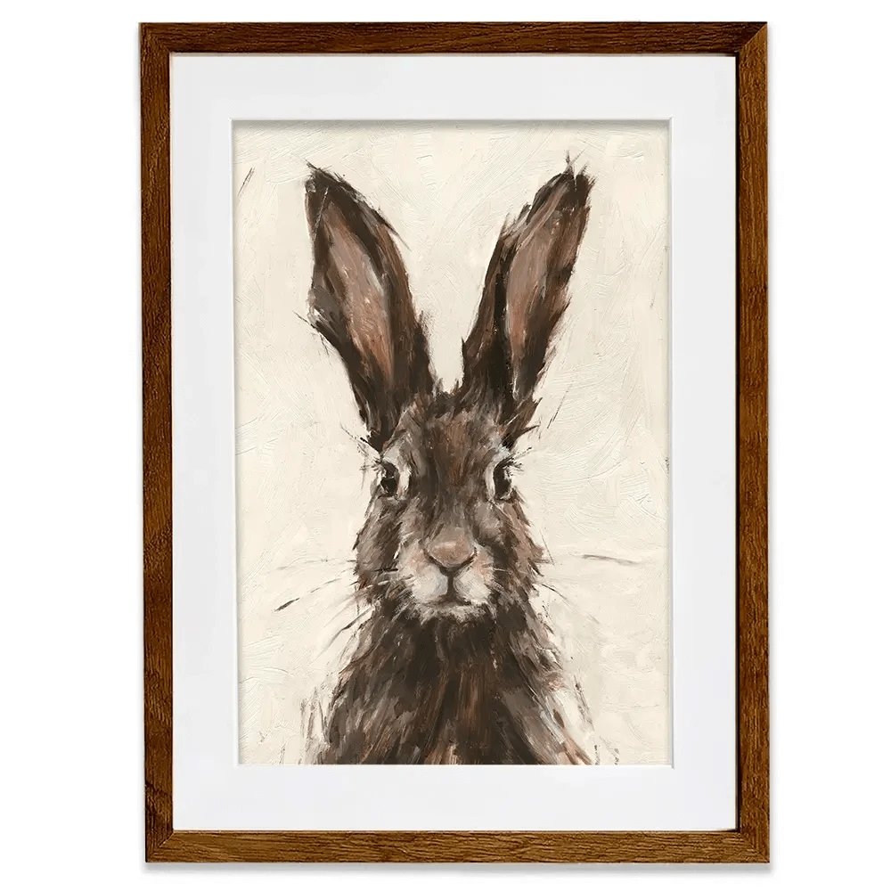 European Hare Framed Art Print European Hare Framed Art Print wall art product Ethan Harper