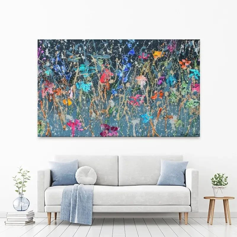 Evening Flowers Canvas Print Evening Flowers Canvas Print wall art product Studio Paint-Ing