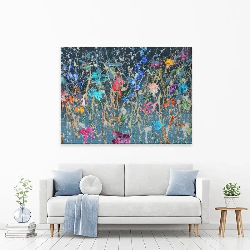 Evening Flowers Canvas Print Evening Flowers Canvas Print wall art product Studio Paint-Ing