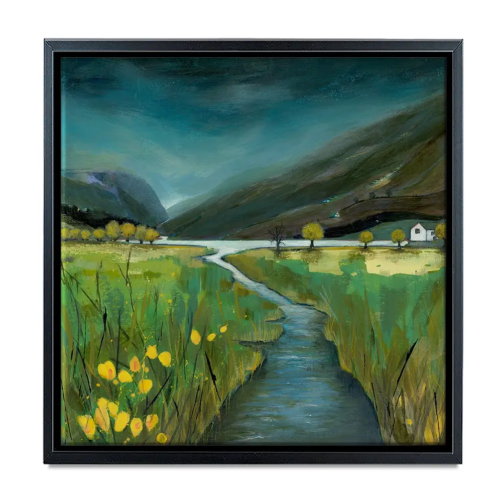 Evening Light Buttermere Square Canvas Print Evening Light Buttermere Square Canvas Print wall art product Karen Sutton