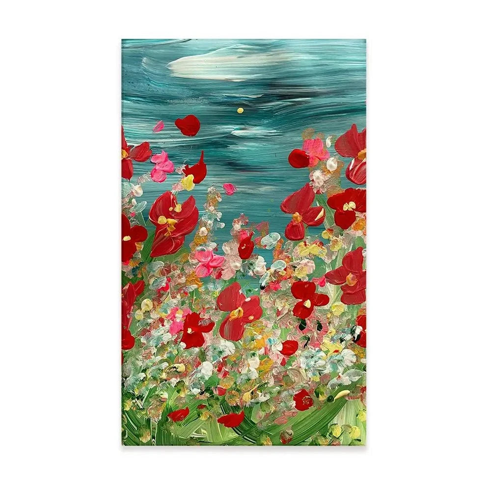Evening Wildflowers Canvas Print Evening Wildflowers Canvas Print wall art product Charlotte Anna Reed