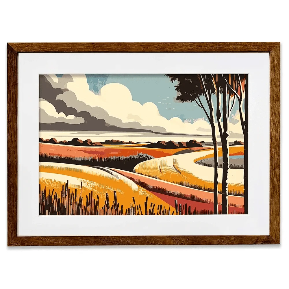 Evenings Road Framed Art Print Evenings Road Framed Art Print wall art product P & M Print Gallery