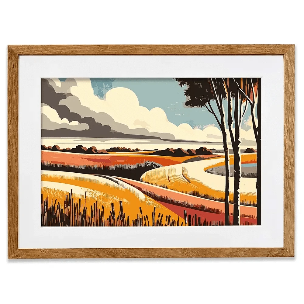 Evenings Road Framed Art Print Evenings Road Framed Art Print wall art product P & M Print Gallery