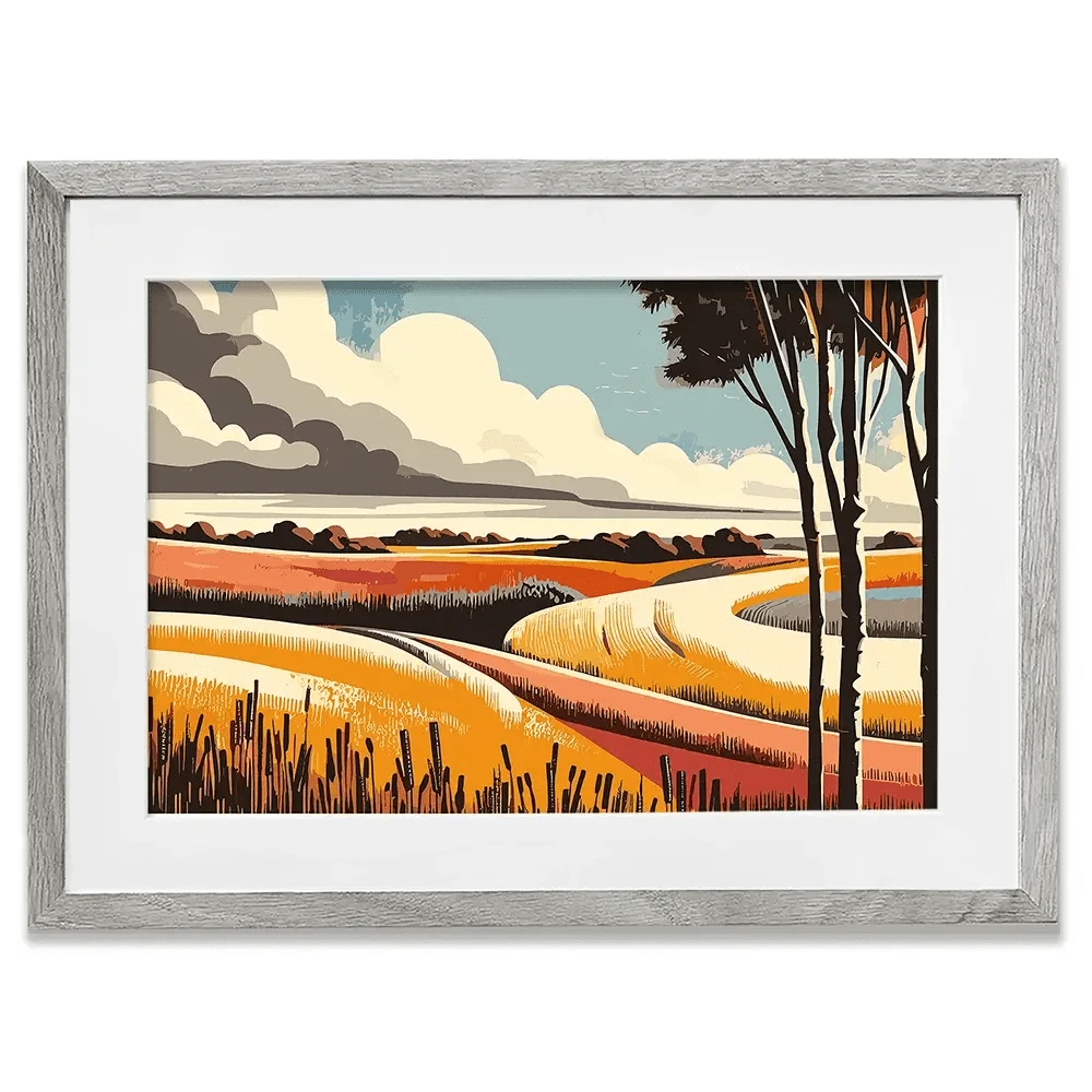 Evenings Road Framed Art Print Evenings Road Framed Art Print wall art product P & M Print Gallery