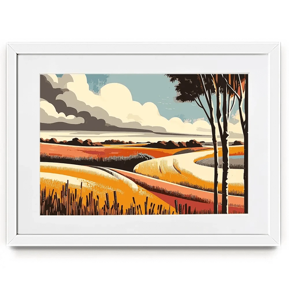 Evenings Road Framed Art Print Evenings Road Framed Art Print wall art product P & M Print Gallery