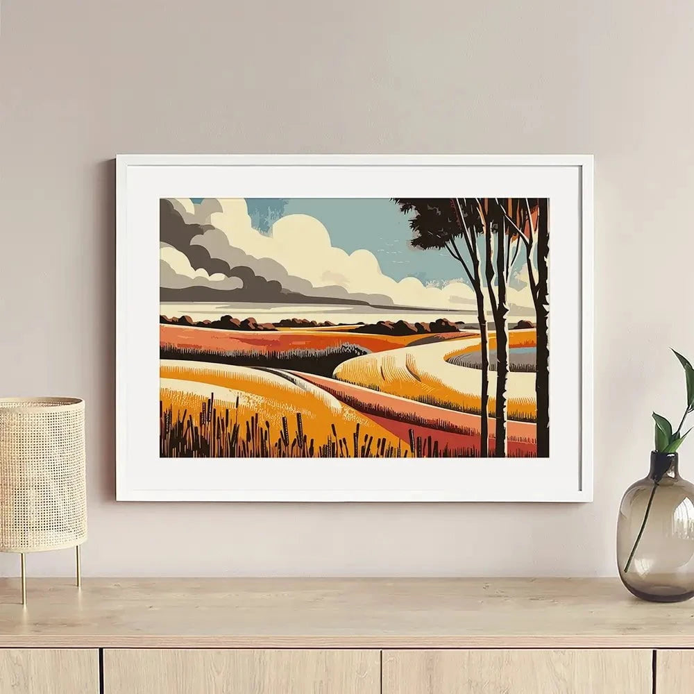 Evenings Road Framed Art Print Evenings Road Framed Art Print wall art product P & M Print Gallery