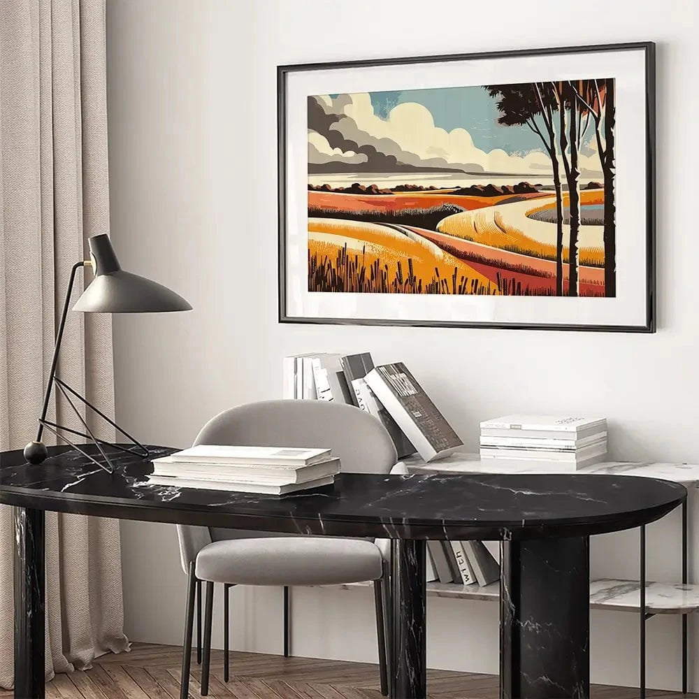 Evenings Road Framed Art Print Evenings Road Framed Art Print wall art product P & M Print Gallery